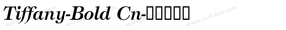 Tiffany-Bold Cn字体转换